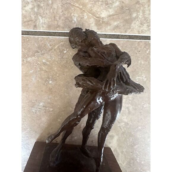 George Gach #1000 Swan Lake  1977Sculpture Bronze Heavy Authentic Signed - Picture 2 of 5